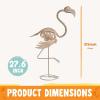 imageJOYIN Flamingo Skeleton Halloween Decorations 276 Inch Tall Spooky Flamingo Posable Animal Skeleton with Movable Joints for Halloween Indoor Outdoor Yard Garden Lawn Patio Prop Decor