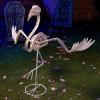 imageJOYIN Flamingo Skeleton Halloween Decorations 276 Inch Tall Spooky Flamingo Posable Animal Skeleton with Movable Joints for Halloween Indoor Outdoor Yard Garden Lawn Patio Prop Decor