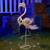 imageJOYIN Flamingo Skeleton Halloween Decorations 276 Inch Tall Spooky Flamingo Posable Animal Skeleton with Movable Joints for Halloween Indoor Outdoor Yard Garden Lawn Patio Prop Decor