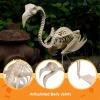 imageJOYIN Flamingo Skeleton Halloween Decorations 276 Inch Tall Spooky Flamingo Posable Animal Skeleton with Movable Joints for Halloween Indoor Outdoor Yard Garden Lawn Patio Prop Decor