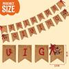 imageJOYIN Friendsgiving Garland Party Decoration Set Including 2 Banner Hanging Garland 6 Foil Swirls with Decorative Hanging Cutouts for Thanksgiving Holiday Decor