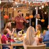 imageJOYIN Friendsgiving Garland Party Decoration Set Including 2 Banner Hanging Garland 6 Foil Swirls with Decorative Hanging Cutouts for Thanksgiving Holiday Decor