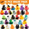 imageJOYIN Halloween Advent Calendar 2025 with 31PCS Rubber Duck 31 Days Halloween Countdown Calendar with Surprise Toy for Kids Girls Boys Teen Party Favor Supply Trick or Treat Classroom Prizes GiftRUBBER Rubber Duck