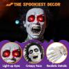 imageJOYIN Halloween Animated Zombie Groundbreaker Outdoor Decor with Light Up Eyes Creepy Animatronic Decorations with Movable Arms for Halloween Party Prop and Lawn Patio Yard Outside DecorationsScary Zombie