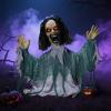 imageJOYIN Halloween Animated Zombie Groundbreaker Outdoor Decor with Light Up Eyes Creepy Animatronic Decorations with Movable Arms for Halloween Party Prop and Lawn Patio Yard Outside DecorationsScreaming Zombie