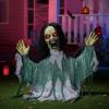 imageJOYIN Halloween Animated Zombie Groundbreaker Outdoor Decor with Light Up Eyes Creepy Animatronic Decorations with Movable Arms for Halloween Party Prop and Lawn Patio Yard Outside DecorationsScreaming Zombie
