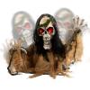 imageJOYIN Halloween Animated Zombie Groundbreaker Outdoor Decor with Light Up Eyes Creepy Animatronic Decorations with Movable Arms for Halloween Party Prop and Lawn Patio Yard Outside DecorationsSkeleton Zombie