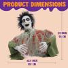imageJOYIN Halloween Animated Zombie Groundbreaker Outdoor Decor with Light Up Eyes Creepy Animatronic Decorations with Movable Arms for Halloween Party Prop and Lawn Patio Yard Outside DecorationsScary Zombie