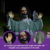 imageJOYIN Halloween Animated Zombie Groundbreaker Outdoor Decor with Light Up Eyes Creepy Animatronic Decorations with Movable Arms for Halloween Party Prop and Lawn Patio Yard Outside DecorationsScreaming Zombie