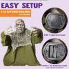 imageJOYIN Halloween Animated Zombie Groundbreaker Outdoor Decor with Light Up Eyes Creepy Animatronic Decorations with Movable Arms for Halloween Party Prop and Lawn Patio Yard Outside DecorationsCreepy Zombie