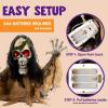 imageJOYIN Halloween Animated Zombie Groundbreaker Outdoor Decor with Light Up Eyes Creepy Animatronic Decorations with Movable Arms for Halloween Party Prop and Lawn Patio Yard Outside DecorationsSkeleton Zombie