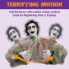 imageJOYIN Halloween Animated Zombie Groundbreaker Outdoor Decor with Light Up Eyes Creepy Animatronic Decorations with Movable Arms for Halloween Party Prop and Lawn Patio Yard Outside DecorationsScary Zombie
