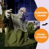 imageJOYIN Halloween Animated Zombie Groundbreaker Outdoor Decor with Light Up Eyes Creepy Animatronic Decorations with Movable Arms for Halloween Party Prop and Lawn Patio Yard Outside DecorationsCreepy Zombie