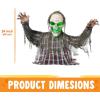 imageJOYIN Halloween Animatronics Decorations Outdoor Animated Zombie Groundbreaker Outside Decor 25 Groundbreaker Skeleton Prop with Moving Arms ampamp Green Light Lawn Yard Haunted House Graveyard Decor