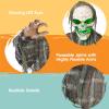 imageJOYIN Halloween Animatronics Decorations Outdoor Animated Zombie Groundbreaker Outside Decor 25 Groundbreaker Skeleton Prop with Moving Arms ampamp Green Light Lawn Yard Haunted House Graveyard Decor