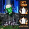 imageJOYIN Halloween Animatronics Decorations Outdoor Animated Zombie Groundbreaker Outside Decor 25 Groundbreaker Skeleton Prop with Moving Arms ampamp Green Light Lawn Yard Haunted House Graveyard Decor