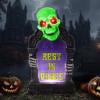 imageJOYIN Halloween Decorations Outdoor Graveyard Tombstone Glow Skeleton Gravestone 165quot 3D Plastic LED Tombstone Scary Haunted House Decor for Yard Garden Party Outside Lawn