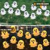 imageJOYIN Halloween Decorations Outdoor Solar Cute Ghost Lights 2 Pcs 12LEDs Solar Powered Hovering Ghost Yard Stakes Cute LED Pathway Lights Decor for Halloween Graveyard Garden Yard Patio Lawn