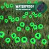 imageJOYIN Halloween Decorations Outdoor Solar Scary Eyeball Lights 2 Pcs 12 LEDs Green Pathway Yard Stakes Waterproof Firefly Lights for Halloween Graveyard Yard Garden Patio Walkway PartySpooky Green