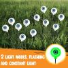 imageJOYIN Halloween Decorations Outdoor Solar Scary Eyeball Lights 2 Pcs 12 LEDs Green Pathway Yard Stakes Waterproof Firefly Lights for Halloween Graveyard Yard Garden Patio Walkway PartySpooky Green