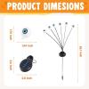 imageJOYIN Halloween Decorations Outdoor Solar Scary Eyeball Lights 2 Pcs 12LEDs Warm Pathway Yard Stakes Waterproof Firefly Lights for Halloween Graveyard Yard Garden Patio Walkway PartySpooky Green