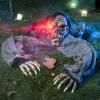 imageJOYIN Halloween Decorations Outdoor Zombie Groundbreaker with Decayed Face and Flash Eyes Halloween Outside Decorations Scary Zombies Prop for Yard Graveyard Lawn Cemetery Decor