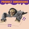 imageJOYIN Halloween Decorations Outdoor Zombie Groundbreaker with Decayed Face and Flash Eyes Halloween Outside Decorations Scary Zombies Prop for Yard Graveyard Lawn Cemetery Decor