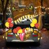 imageJOYIN Halloween Dinosaur Trunk Or Treat Car Decorations Kit for SUV Outdoor Indoor Decor Balloons Trex for Haunted House Door Archway Entryway with Tassels Paper Board Dot Glue