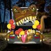 imageJOYIN Halloween Dinosaur Trunk Or Treat Car Decorations Kit for SUV Outdoor Indoor Decor Balloons Trex for Haunted House Door Archway Entryway with Tassels Paper Board Dot Glue