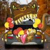 imageJOYIN Halloween Dinosaur Trunk Or Treat Car Decorations Kit for SUV Outdoor Indoor Decor Balloons Trex for Haunted House Door Archway Entryway with Tassels Paper Board Dot Glue