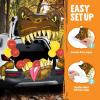 imageJOYIN Halloween Dinosaur Trunk Or Treat Car Decorations Kit for SUV Outdoor Indoor Decor Balloons Trex for Haunted House Door Archway Entryway with Tassels Paper Board Dot Glue