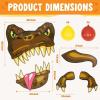 imageJOYIN Halloween Dinosaur Trunk Or Treat Car Decorations Kit for SUV Outdoor Indoor Decor Balloons Trex for Haunted House Door Archway Entryway with Tassels Paper Board Dot Glue