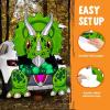 imageJOYIN Halloween Dinosaur Trunk Or Treat Car Decorations Kit for SUV Outdoor Indoor Triceratops Archway Sticker Decor with Balloons for Haunted House Garage Lawn