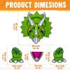 imageJOYIN Halloween Dinosaur Trunk Or Treat Car Decorations Kit for SUV Outdoor Indoor Triceratops Archway Sticker Decor with Balloons for Haunted House Garage Lawn