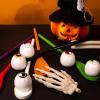 imageJOYIN Halloween Egg and Spoon Race Game 6 Eggs and 6 Spoons Made of The Finest Wood Fun Game for Parties Birthdays Classroom Activities Durable Lightweight Six Assorted Colors