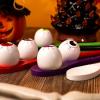 imageJOYIN Halloween Egg and Spoon Race Game 6 Eggs and 6 Spoons Made of The Finest Wood Fun Game for Parties Birthdays Classroom Activities Durable Lightweight Six Assorted Colors