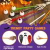 imageJOYIN Halloween Egg and Spoon Race Game 6 Eggs and 6 Spoons Made of The Finest Wood Fun Game for Parties Birthdays Classroom Activities Durable Lightweight Six Assorted Colors