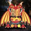 imageJOYIN Halloween Fire Dragon Trunk Or Treat Car Decorations Kit for SUV Outdoor Indoor Decor for Haunted House Archway Garage Lawn with Crepe Paper Balloons