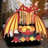 imageJOYIN Halloween Fire Dragon Trunk Or Treat Car Decorations Kit for SUV Outdoor Indoor Decor for Haunted House Archway Garage Lawn with Crepe Paper Balloons