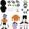 imageJOYIN Halloween Foam Craft Kit Party Favors for Kids Art Crafts with 3D Haunted House Photo Frame 2 Halloween Characters Decor Glasses Trick or Treat Door Sign Hanger School Activities Games