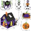 imageJOYIN Halloween Foam Craft Kit Party Favors for Kids Art Crafts with 3D Haunted House Photo Frame 2 Halloween Characters Decor Glasses Trick or Treat Door Sign Hanger School Activities Games