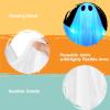 imageJOYIN Halloween Hanging Light up Ghost with Spooky Blue LED Light 47 White Ghosts Halloween Hanging Decoration for Front Yard Patio Lawn Garden Party Decor Indoor OutdoorBlue Ghost