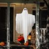 imageJOYIN Halloween Hanging Light up Ghost with Spooky Blue LED Light 47 White Ghosts Halloween Hanging Decoration for Front Yard Patio Lawn Garden Party Decor Indoor OutdoorPurple Ghost