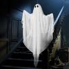 imageJOYIN Halloween Hanging Light up Ghost with Spooky Green LED Light 47 Halloween Hanging White Ghosts Decoration for Front Yard Patio Lawn Garden Party Decor Indoor OutdoorGreen Ghost