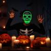 imageJOYIN Halloween LED Skull Mask with Light Up Gloves Purple Scary LED Skeleton and Glow in The Dark Skeleton Mask for Adult Men Women Halloween Cosplay Costume Accessory Dress UpGreen