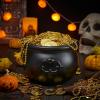imageJOYIN Halloween Large Black Cauldron 75 Halloween Witch Cauldron Pot Candy Kettle Pot and Bucket Candy Cauldrons Holder for St Patricks Party Favor Supply Witch Decoration Kids Trick or Treat