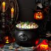 imageJOYIN Halloween Large Black Cauldron 75 Halloween Witch Cauldron Pot Candy Kettle Pot and Bucket Candy Cauldrons Holder for St Patricks Party Favor Supply Witch Decoration Kids Trick or Treat