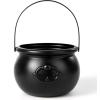 imageJOYIN Halloween Large Black Cauldron 75 Halloween Witch Cauldron Pot Candy Kettle Pot and Bucket Candy Cauldrons Holder for St Patricks Party Favor Supply Witch Decoration Kids Trick or Treat