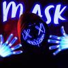 imageJOYIN Halloween Led Mask Light Up Mask and Gloves for Cosplay Costume Red ampamp Blue 3 Scary Modes Glow in The Dark Masks for Boys Girls Halloween Party Dress Up Accessories Gifts GivingBlue