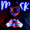 imageJOYIN Halloween Led Mask Light Up Mask and Gloves for Cosplay Costume Red ampamp Blue 3 Scary Modes Glow in The Dark Masks for Boys Girls Halloween Party Dress Up Accessories Gifts GivingBluered